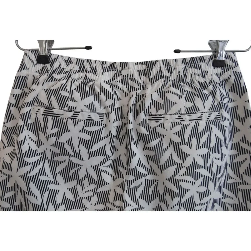 New‎ Lands End Bermuda Shorts Sz 4 Mid Rise Elastic Waist Pull On 12